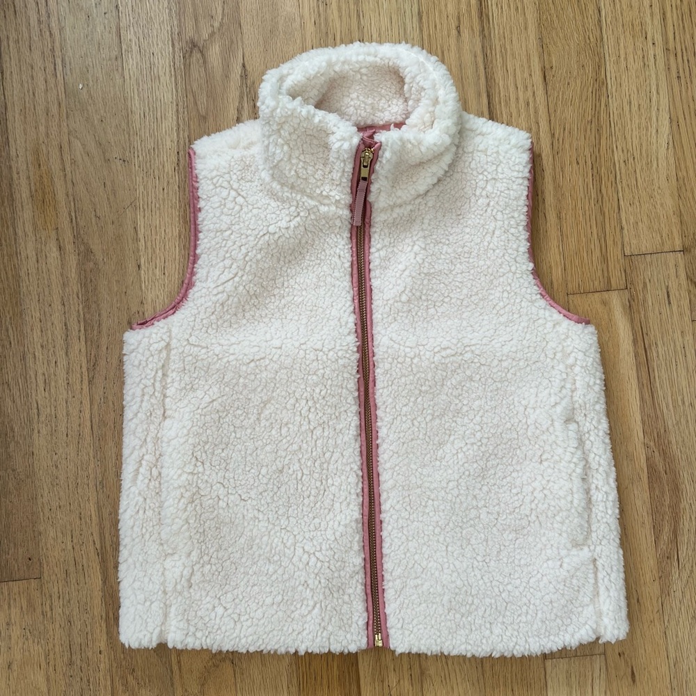 J. Crew Crewcuts girls fleece vest - size M
